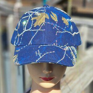 Ladies Navy Blue Camo BLING Hat NEW